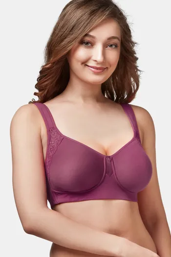 Buy Trylo Double Layered Non-Wired Full Coverage T-Shirt Bra - Orchid at  Rs.685 online