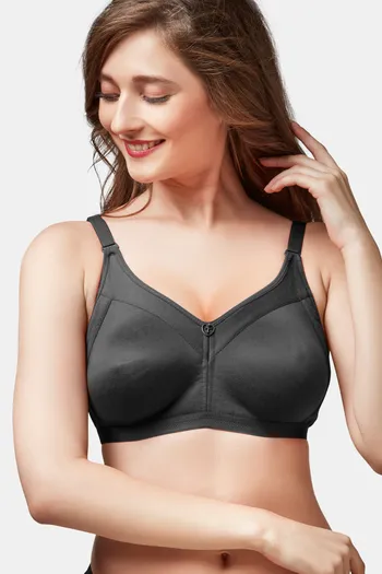 Buy Trylo Double Layered Non-Wired Full Coverage Sag Lift Bra - Black at  Rs.460 online