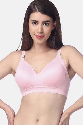 Buy Trylo Double Layered Non Wired Full Coverage T-Shirt Bra - Pink at  Rs.399 online