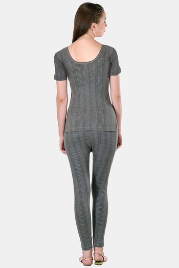 Buy Lux Inferno Woollen Pyjama Set (Pack of 2) - Charcoal Melange