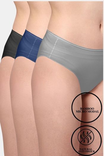 Buy Adira Modal Cotton Panties Womens Underwear Super Soft Cotton - Pack Of  3 - Maroon & Dark Pink Online