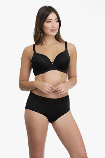 Ultimo by Amante Padded Wired Full Coverage T-Shirt Bra - Black