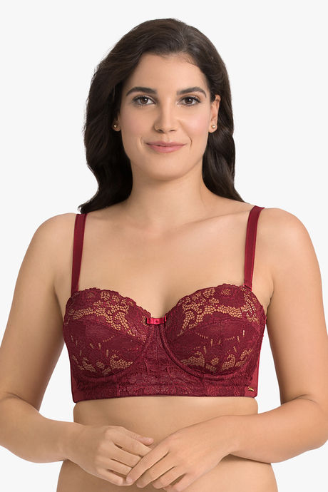 Buy Exotica Lingerie Padded Non Wired Medium Coverage Push up Bra - Blue at  Rs.559 online