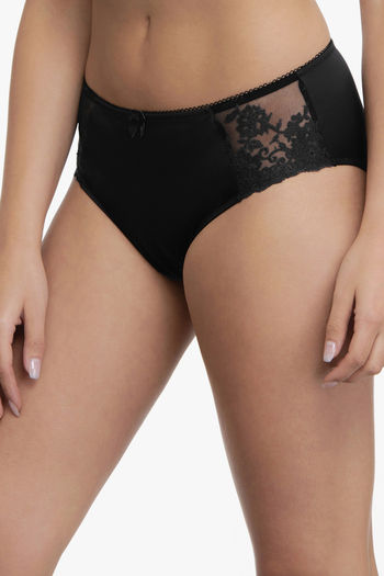 Buy Ultimo By Amante Vintage Floral Low Rise Hipster Panty - Black at Rs.895  online