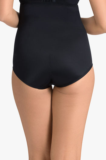Ultimo By Amante Tummy Control Shaping Waist / Hip Length Panty - Black