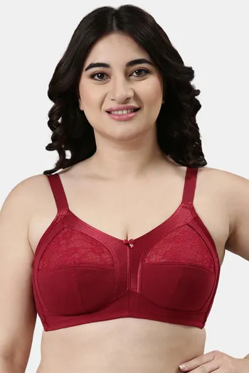 Buy ENAMOR Womens Non Padded Non Wired Solid Full Coverage Bra