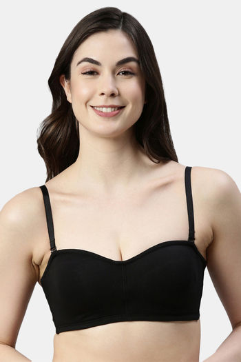 Buy Zivame Disco Padded High Wired 3/4th Coverage Strapless Bra -  Anthracite at Rs.712 online