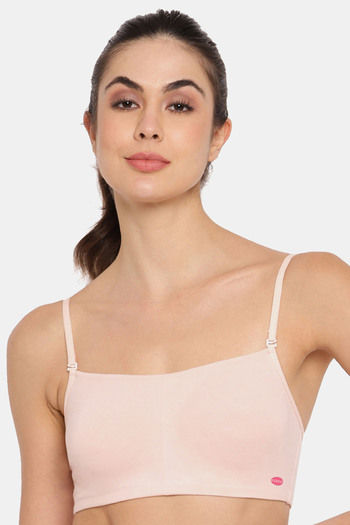 Buy Enamor Double Layered Non-Wired 3/4Th Coverage Cami Bra - Pearl