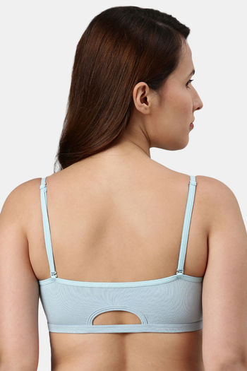 Buy Enamor Double Layered Non Wired 3/4Th Coverage Cami Bra - Sky Blue at  Rs.269 online