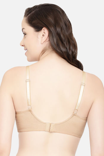 Buy Enamor Lightly Lined Non Wired Full Coverage T-Shirt Bra - Paleskin at  Rs.729 online