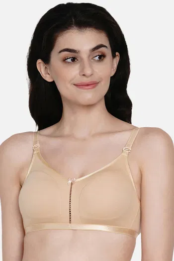 Buy Enamor Single Layered Non Wired Full Coverage T-Shirt Bra - Skin at  Rs.290 online