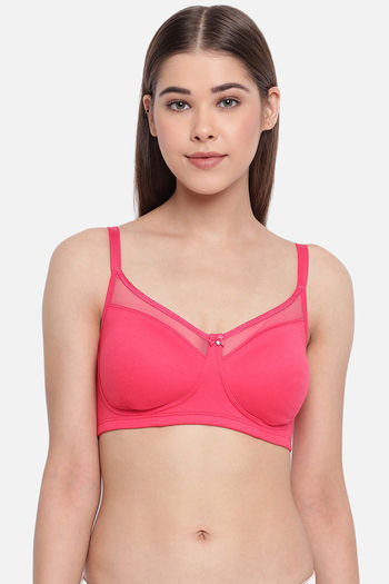 Buy Enamor Single Layered Non Wired Full Coverage T-Shirt Bra - Teaberry at  Rs.479 online