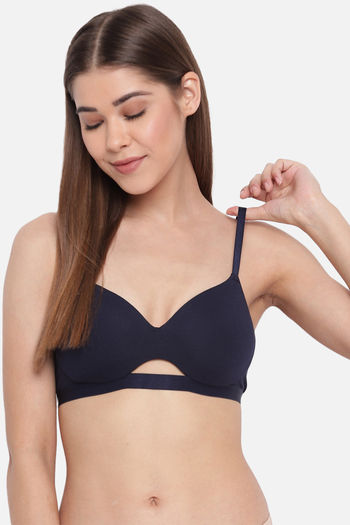 Buy Enamor Single Layered Non Wired Full Coverage T-Shirt Bra - Eclipse at  Rs.579 online