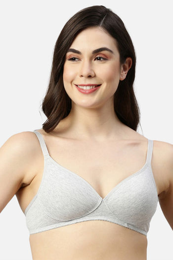 Buy Enamor Double Layered Non Wired Full Coverage T-Shirt Bra - Purple at  Rs.779 online