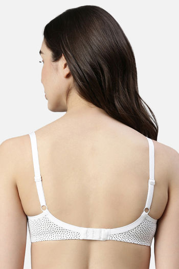 Buy Enamor Double Layered Non Wired 3/4Th Coverage T-Shirt Bra - Ditsy Dots  Print at Rs.524 online