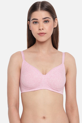 Buy Enamor Double Layered Non Wired 3/4Th Coverage T-Shirt Bra - Chambray  Melange at Rs.699 online