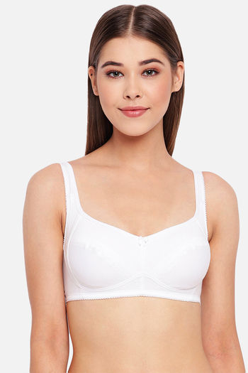 Buy Enamor Double Layered Non Wired Medium Coverage T-Shirt Bra - White at  Rs.499 online