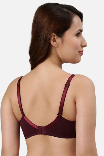 Buy Enamor Double Layered Non Wired 3/4Th Coverage T-Shirt Bra - Grapewine  at Rs.579 online