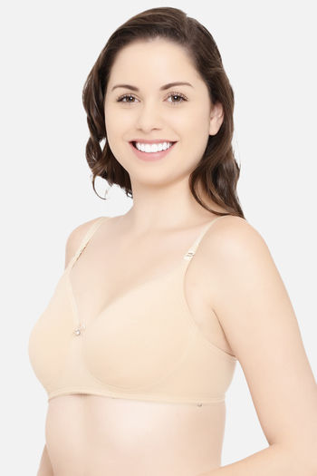 Buy Enamor Double Layered Non Wired 3/4Th Coverage T-Shirt Bra - Pink Ditsy  Dragonfly at Rs.749 online