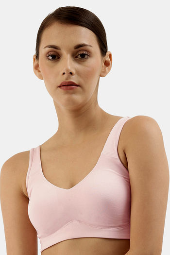 Buy Enamor Padded Non-Wired Full Coverage T-Shirt Bra - Blushing