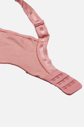 Enamor Pink Print Non-Wired Padded Medium Coverage Everyday Tshirt  Bra-A039TLF.