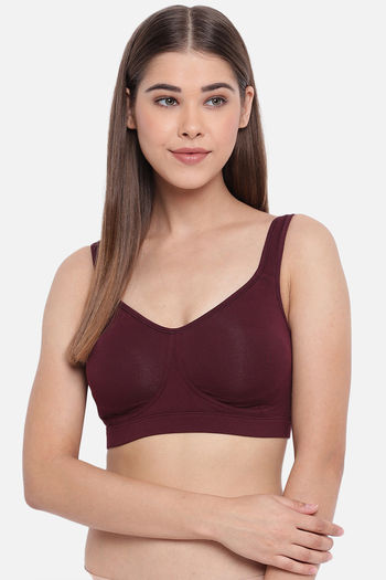 Buy Enamor Double Layered Non-Wired Full Coverage T-Shirt Bra - Tan Skin at  Rs.1199 online