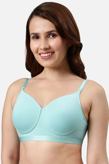 Buy Enamor Padded Non-Wired 3/4Th Coverage Sag Lift Bra - Marble