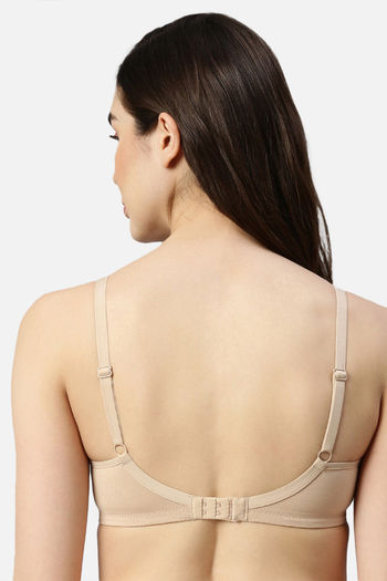 Buy Enamor Double Layered Non-Wired High Coverage Super Support Bra -  Paleskin at Rs.1149 online