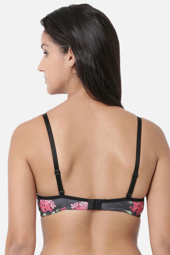 Enamor Padded Non-Wired Medium Coverage T-Shirt Bra - Lantana Print