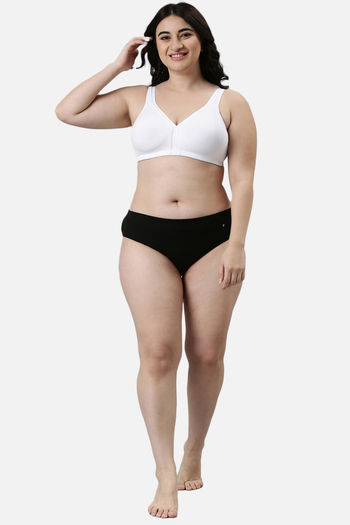 Buy Enamor Lightly Lined Non-Wired High Coverage T-Shirt Bra - White at  Rs.1049 online