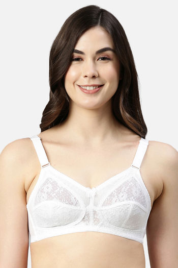 Enamor women's full cover super support bra online--Buff