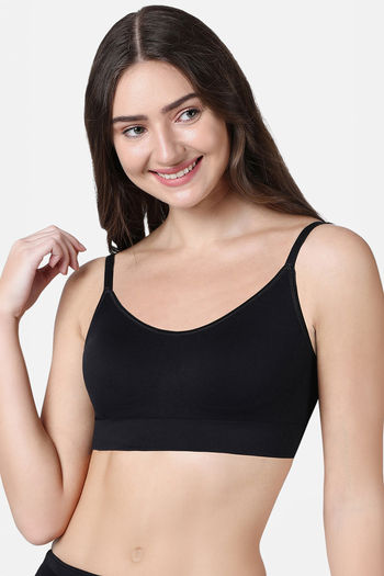 Buy Enamor Women Non Padded Wirefree Full Coverage Smooth Contour Lift Bra  online