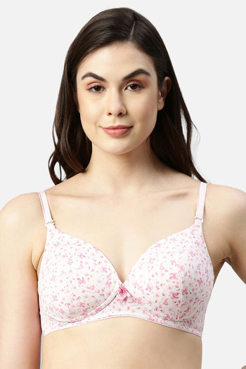 Enamor Cotton T-shirt Bra for Womens-non-padded, non wired, full coverage  with detachable straps