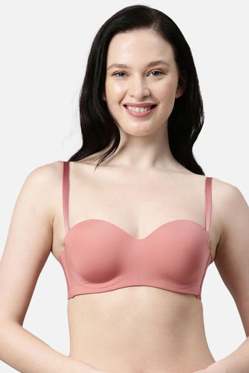 Buy Enamor Padded Wired Medium Coverage T-Shirt Bra - Rosette at Rs.1499  online