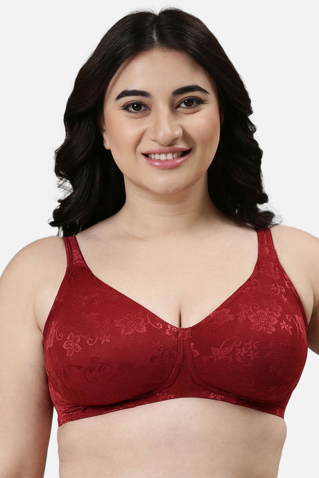 Buy Enamor Padded Non Wired Full Coverage Minimiser Bra - Black at Rs.849  online