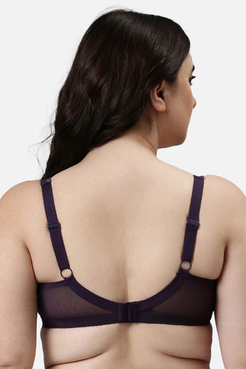 Buy Enamor Double Layered Non-Wired High Coverage Super Support Bra -  Blackberry Cordial at Rs.1149 online