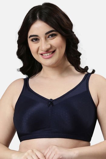 Buy Enamor Lightly Lined Non-Wired Full Coverage Super Support Bra -  Eclipse at Rs.1199 online