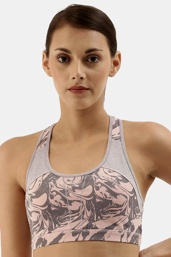 Buy Enamor Padded Non-Wired 3/4Th Coverage Sag Lift Bra - Marble Lock Print  at Rs.849 online