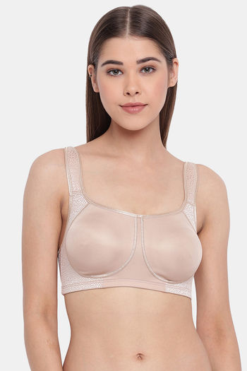 Buy Enamor Double Layered Non-Wired Full Coverage T-Shirt Bra - Tan Skin