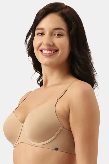 Buy Enamor Padded Non-Wired High Coverage T-Shirt Bra - Wildflower