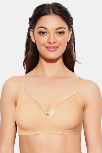 Soul Lifestyle Women Nude Nylon Padded Wire-Free Strapless