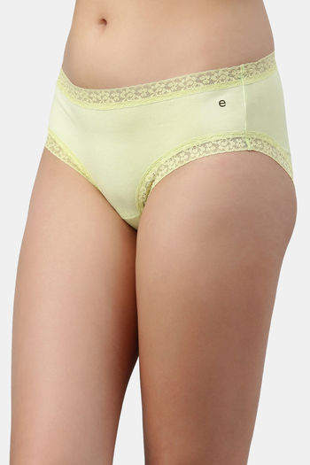 Buy Enamor High Rise Full Coverage Hipster Panty - Green Pear at Rs.449  online