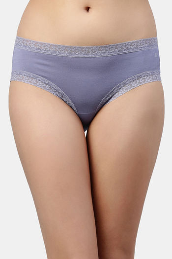 Buy Zivame Anti-Microbial High Rise Full Coverage Hipster Panty - Jacaranda  at Rs.192 online