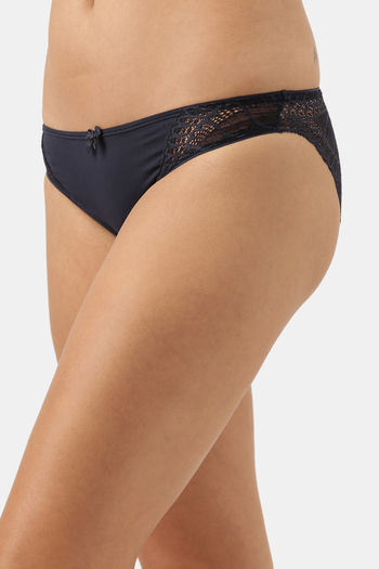 Buy Enamor Low Rise Full Coverage Bikini Panty - Lapisblue at Rs