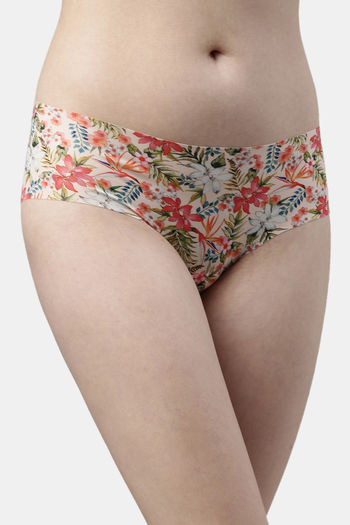 Buy Enamor Medium Rise Full Coverage Hipster Panty - Pink Pearl at Rs.349  online