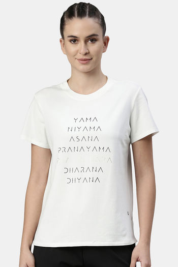 Buy Enamor Anti Odour Relaxed Top - Ivory Yama Graphic