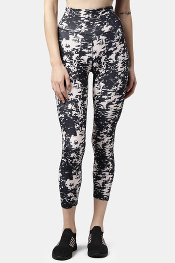 Buy Enamor Hugged Anti Microbial High Rise Track Pant - Tie N Dye Aop Black  Pink at Rs.1279 online