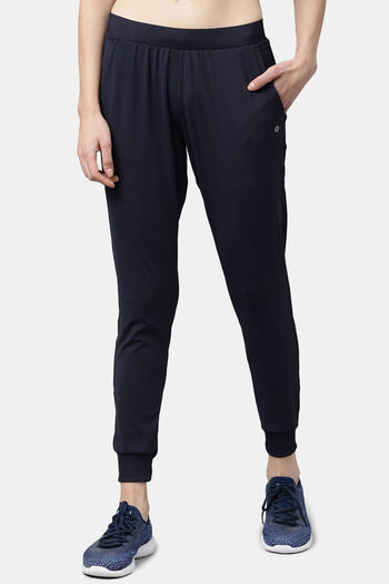 Enamor E014 Cotton Track Pants -Jet Black, XXL - Roopsons