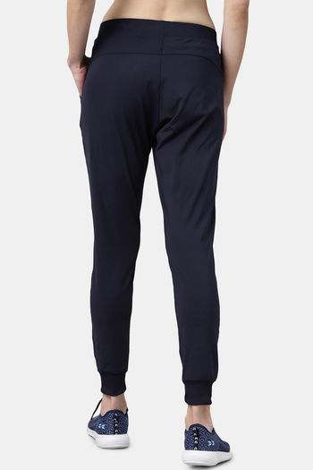 Buy ENAMOR Blasted Olive Tone Cotton Lycra Women's Track Pants | Shoppers  Stop