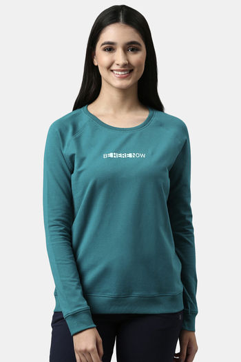 Buy Enamor Relaxed Sweatshirt - Green Stone Be Here Now Graphic